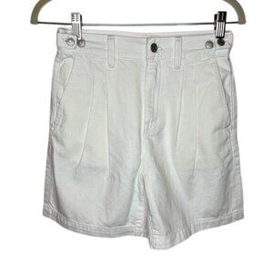 Madewell White Denim Harlow Shorts size 24, NEW